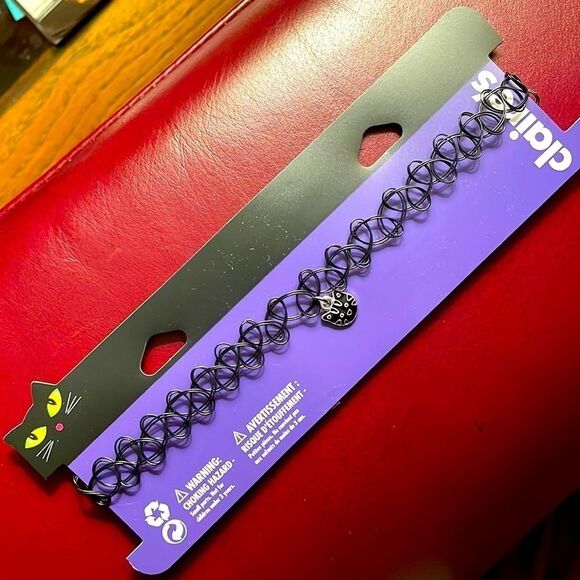 Claire’s Black Cat Choker new - Picture 1 of 7